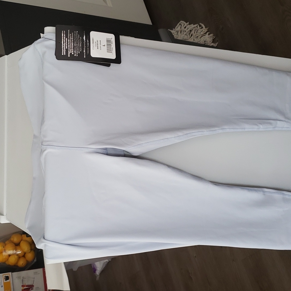 Leggings work out pants size large winter sky color